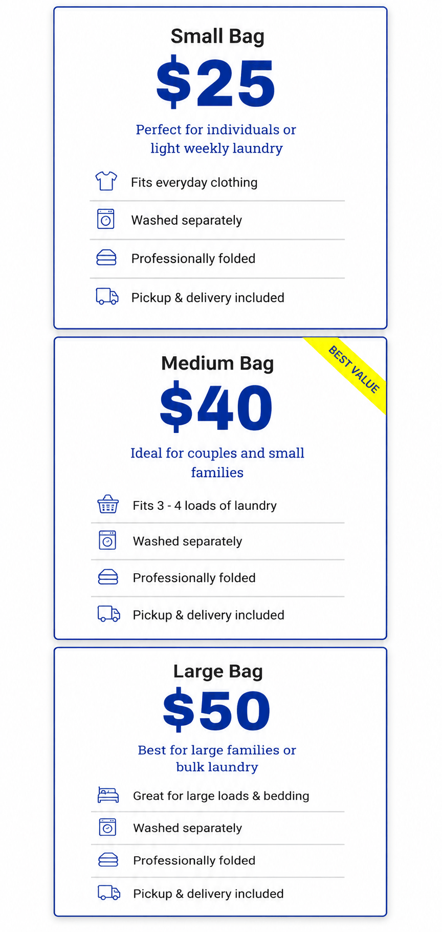 wash and fold bag pricing gill cleaners canton